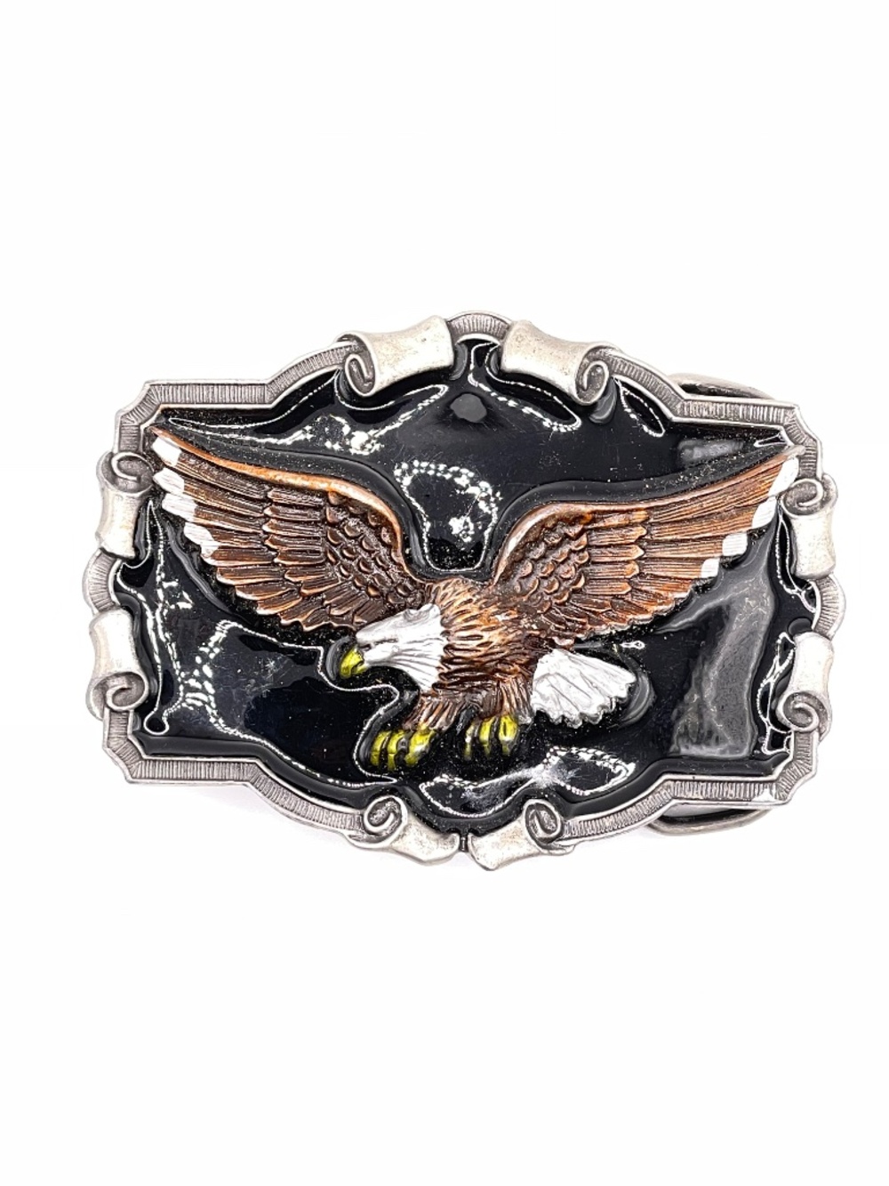 Vintage Great American Buckle Co. 1983 American Bald Eagle Belt Buckle